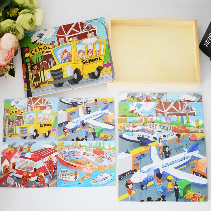 

Small Migratory Birds Educational Puzzle Wooden Box 2345-Year-Old CHILDREN'S Toy