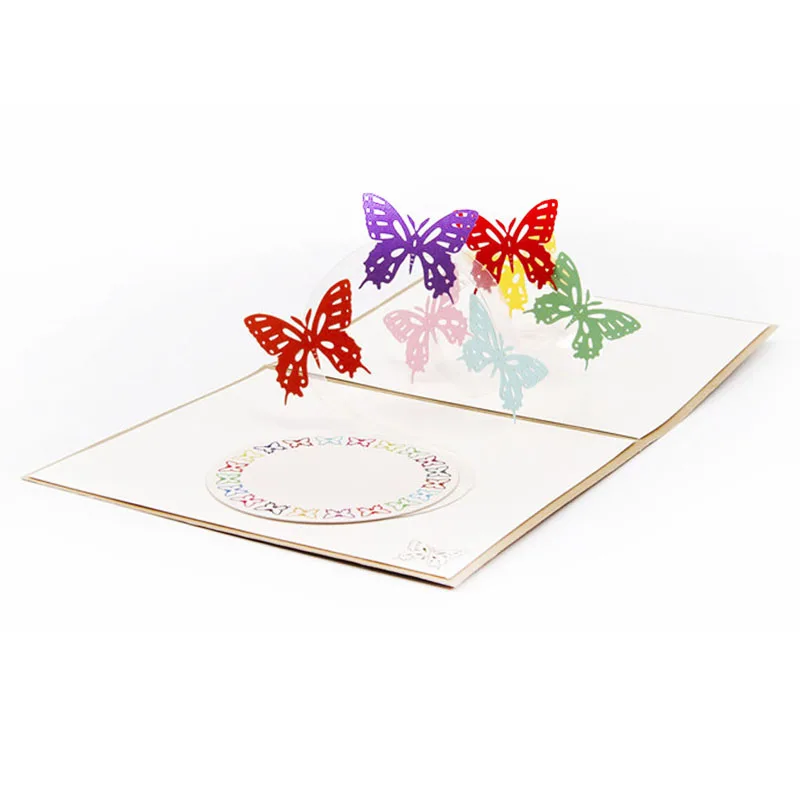 

3D Pop Up Card Butterfly Happy Anniversary Birthday Valentine Christmas