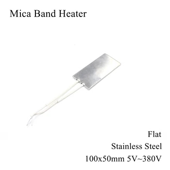 100 × 80 ミリメートル 5v 12v 24v 36v 48v 110v 220v 380v雲母バンドヒーターステンレス鋼電気工業用プラスチック射出成形金型加熱