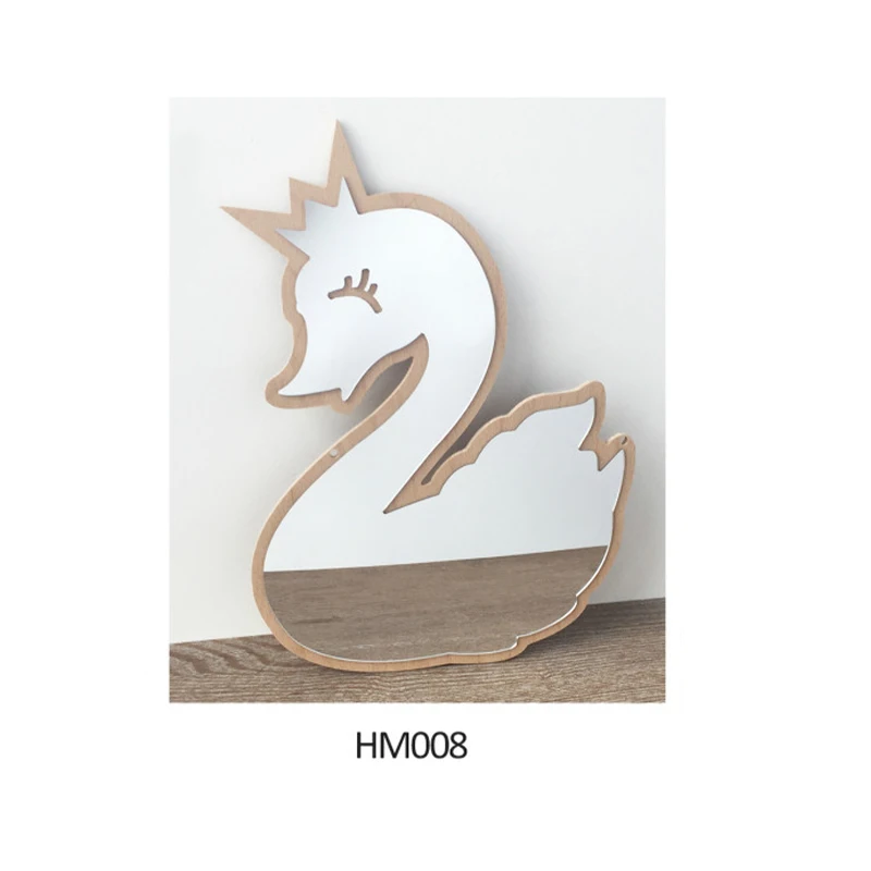 HM008 Ins декоративные зеркальные стикеры Настенные акриловые Decoracion Habitacion дети мультфильм корона персонализированное зеркало - Цвет: HM008