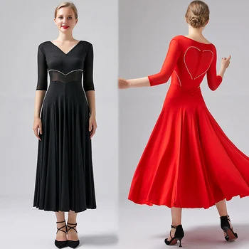 

Fashion Ballroom Dance Dress Women Waltz Standard Dance Practice Wear Tango Foxtrot Dresses Ladies Performance Clothing DC4599