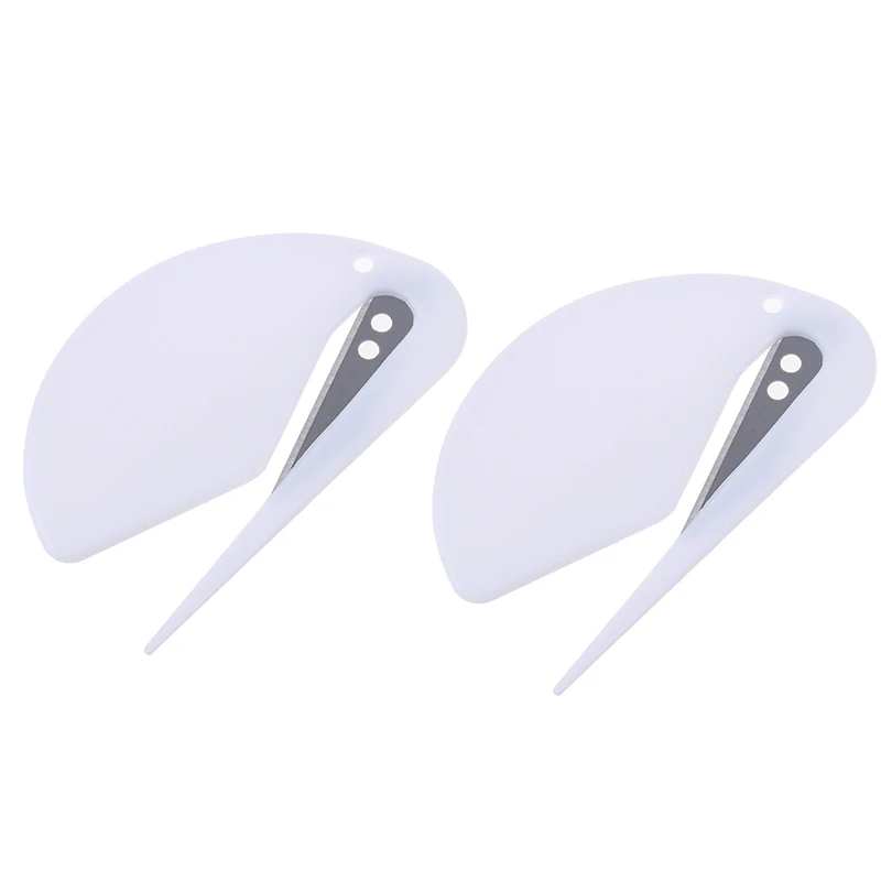 2 X Plastic Letter Opener Mail Envelope Opener Safety Paper Guarded Cuttervi 