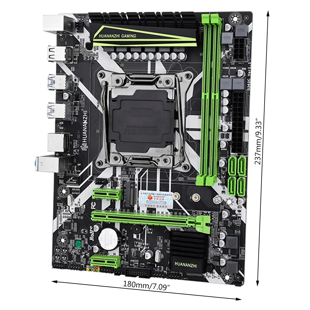Huananzhi X99 слот для материнской платы LGA2011-3 USB3.0 NVME M.2 SSD Поддержка DDR4 REG ECC памяти и процессор Xeon E5 V3 V4 Au27 19