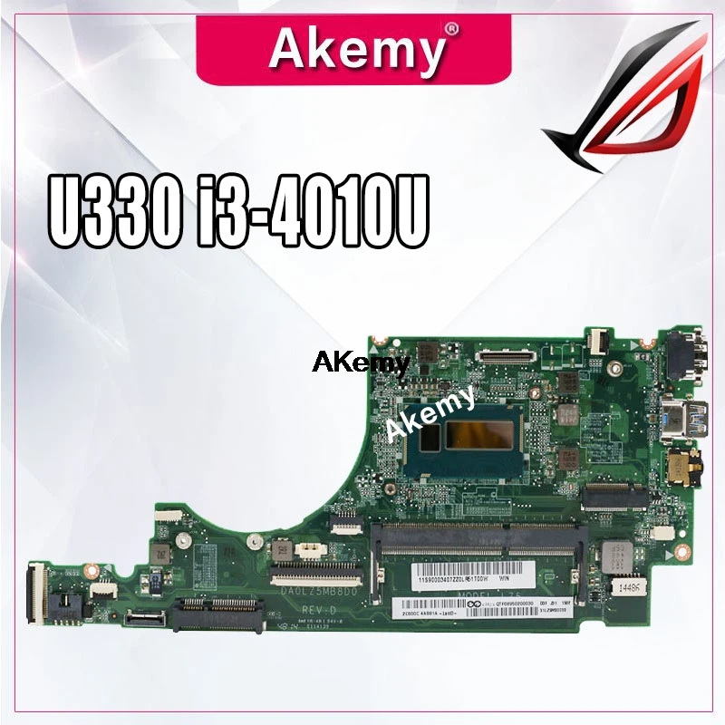 DA0LZ5MB8D0 материнская плата для ноутбука lenovo IdeaPad U330 U330P U330T оригинальная материнская плата I3-4010U