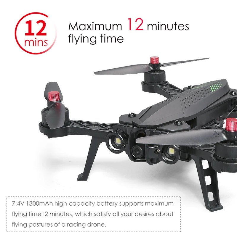 MJX B6 Bugs 6 2,4G RC гоночный Дрон 2204 KV бесщеточные двигатели 6 Axis Gyro высокая скорость RTF RC Квадрокоптер угол/Acro режим