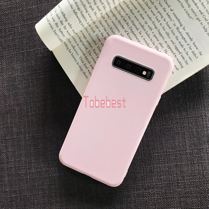 Candy Solid Color Silicone Case For Samsung Galaxy S10 S9 S8 Plus S7 S6 Edge S5 Soft TPU Cover (12)