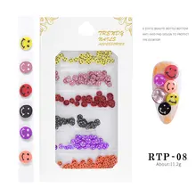 1 шт. Kawaii улыбающееся лицо акриловая пудра для ногтей художественные полимерные наконечники строитель розовый прозрачный белый акрил для ногтей Маникюрные наконечники инструменты