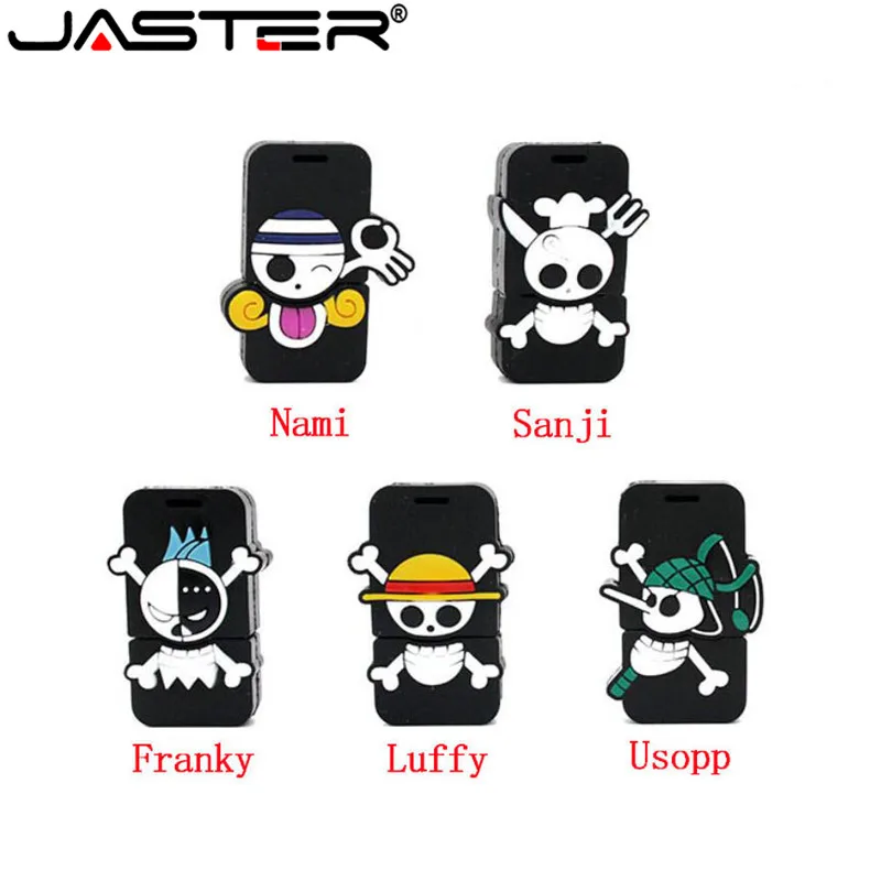Usb флеш накопитель JASTER Cool luffy 4 ГБ 16 32 64 ГБ|memory stick|one piece pendriveluffy usb |