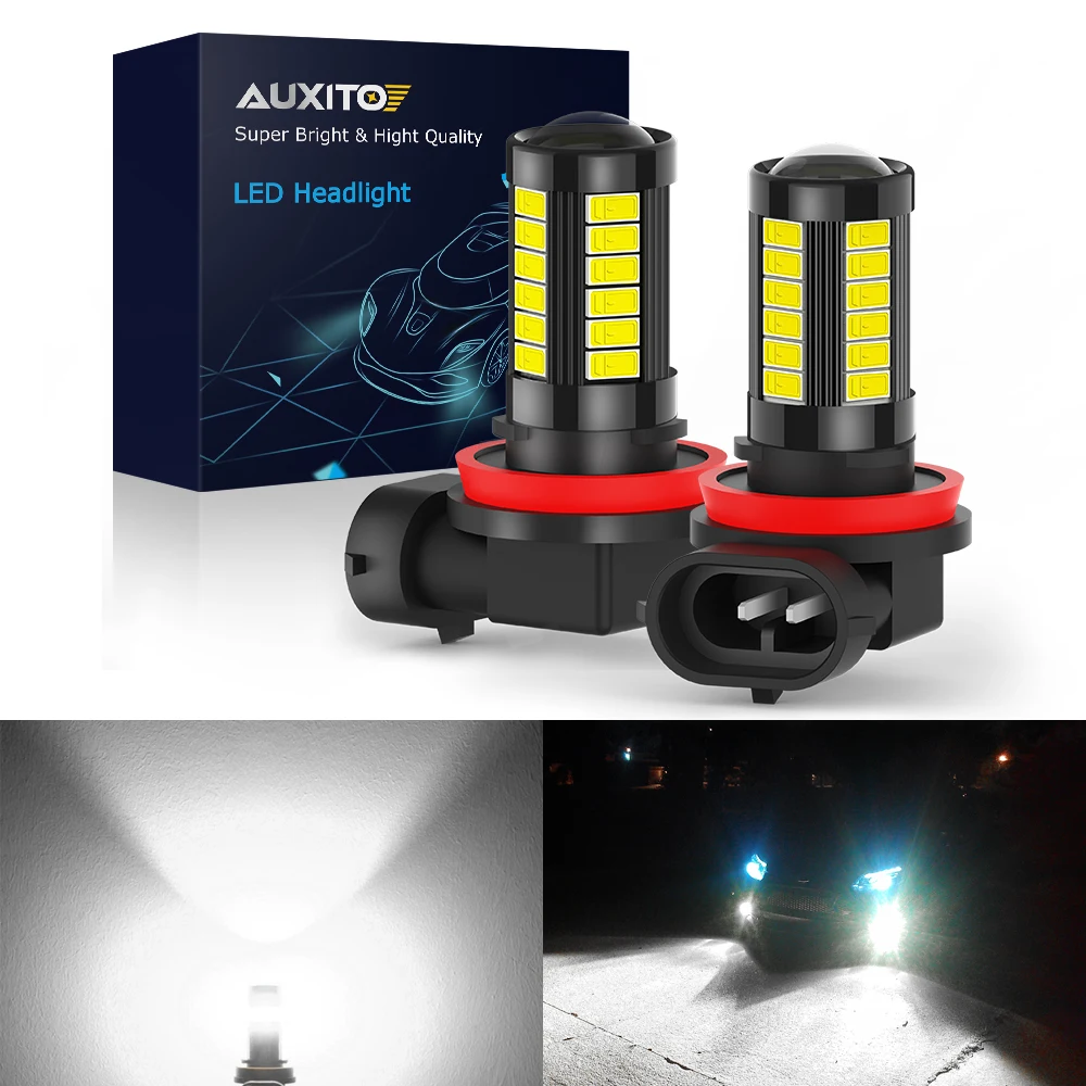 2x H8 H11 Canbus LED Fog Light Error Free Car Auto Fog Lamp For Skoda Superb Octavia A7 A 5 2 Fabia Rapid Auto Running Lights afbeelding