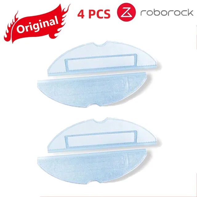 Original Roborock S7 Parts of Washable Filter Main Brush Mop Cloth Side Brush Dust Bag Bracket Robot Vacuum Cleaner Accessories Mop Cloth X4