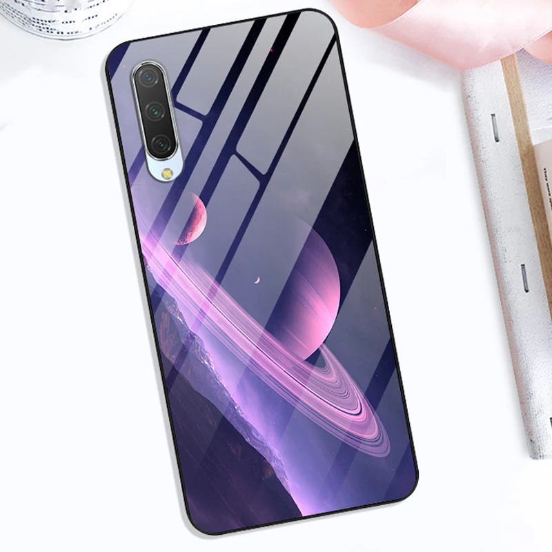 Для Xiaomi mi A3 чехол из закаленного стекла «Планета космос», чехол из стекла для Xiaomi mi A3 Lite Coque Shell для Xiaomi mi A3 mi A3