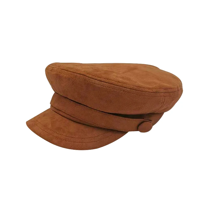 Женская кепка верблюжьего цвета в стиле милитари, осенне-зимняя шапка для отдыха в британском стиле, аксессуары, теплый подарок, Зимний берет
