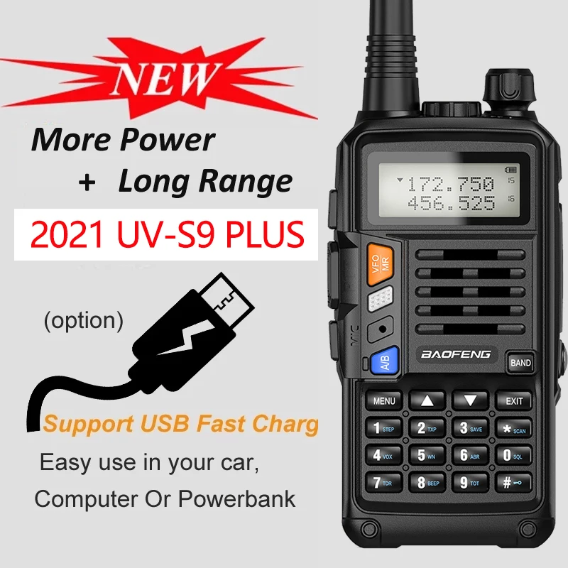 Original Speaker USB Cable Baofeng UV-5R PLUS VHF/UHF Ham Two-way Radio 