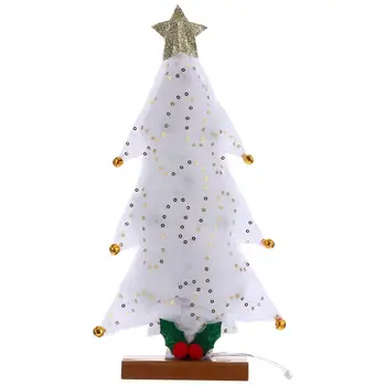 

1Pc Glowing Christmas Tree Adornment Creative Desktop Ornament Festive Prop