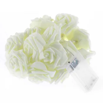 

Romantic Holiday Lighting 20 LED Rose Flower String Lights Fairy Wedding Party Home Christmas Decoration Drop Shipping