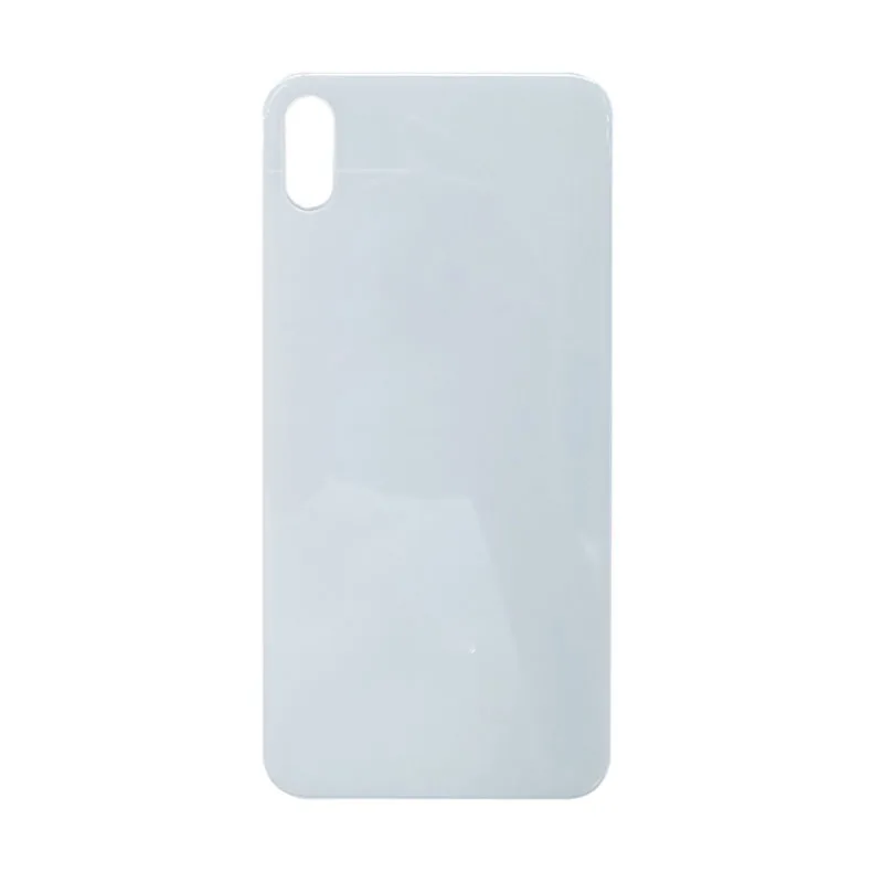 for xs max white Новое большое отверстие для iphone X XS MAX Задняя стеклянная задняя крышка для батареи задняя дверь Корпус чехол задняя крышка корпус Корпус задняя крышка Корпус чехол - Цвет: for xs max white