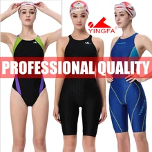 Yingfa feminino competição treinamento corrida profissional kneeskin swimwears maiôs todo o tamanho fina aprovado #925 937 921