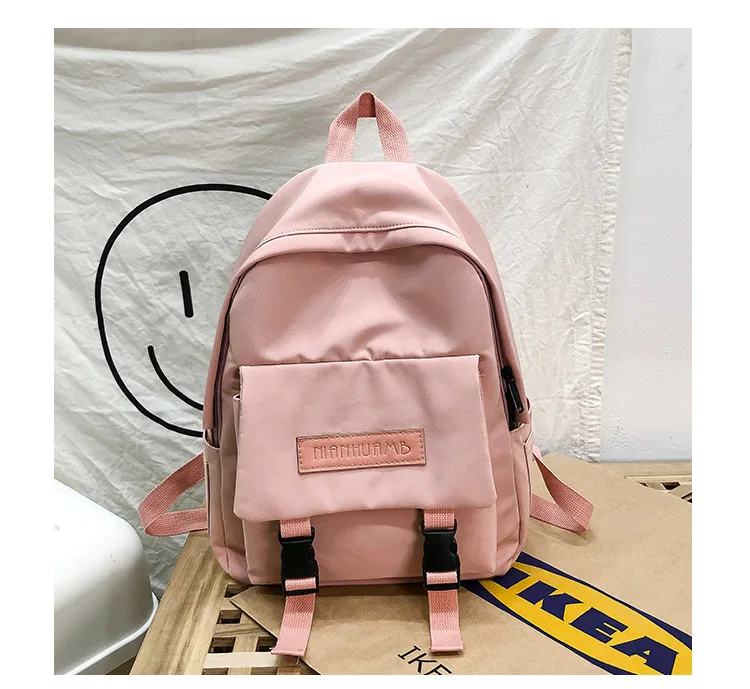 SHYAA Backpack Women Backpack Fashion Women Shoulder Bag Solid Color School Bag for Teenage Girl Children Backpacks Travel Bag