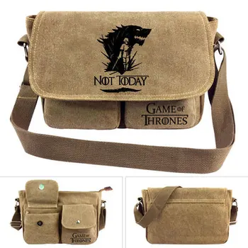 

Game Thrones Style Fashion Anime Canvas Shoulder Bags Soft Tote Messenger Handbag Casual Shopping Bag Unisex Gifts New