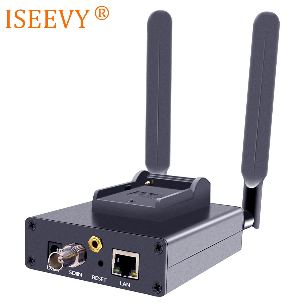 

ISEEVY H.265 Portable WiFi SDI Video Encoder for IPTV Live stream RTMP RTMPS RTSP UDP RTP SRT HTTP and Facebook Youtube Wowza