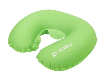 Уличная Высококачественная u-образная надувная подушка для путешествий портативная летная портативная подушка для путешествий кемпинга наружная Подушка для сна на шее - Цвет: green