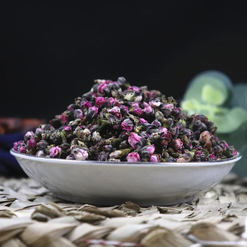 100 г засушенный натуральный цветок персика бутон сушеные цветы кухонные