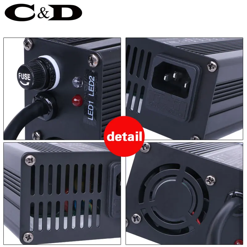 Sale 36V 48V 52V Lithium battery charger 4A fast charger 42V 54.6V 58.8V li-ion battery pack charger ebike electric bike DC XLR RCA 5