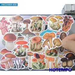 50 pcs Mignon Champignon Dessiné À La Main Drôle Art Graffiti Autocollant pour Enfants Jouets Scrapbook Cahiers Bagages Téléphone Ordinateur Portable Autocollants 