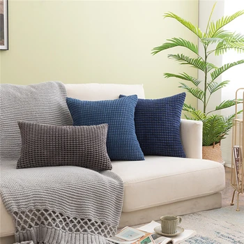 

Lulang Corduroy Pillow Covers,solid Color Pillowcase,sofa Car Office Chair Cushion Cover,bedside Backrest Pillow Case 18"/20"