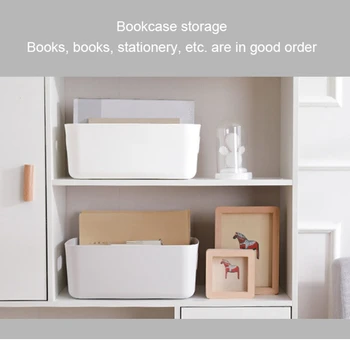

LBER White Large Capacity Makeup Organizer Cosmetic Storage Box Makeup Display Case Brush Lipstick Holder Desk Bathroom Kitchen