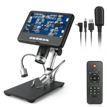 Andonstar 7 дюймов ЖК-экран 3D цифровой микроскоп AD207 HD 1080P THT/SMD паяльник ИК пульт дистанционного управления