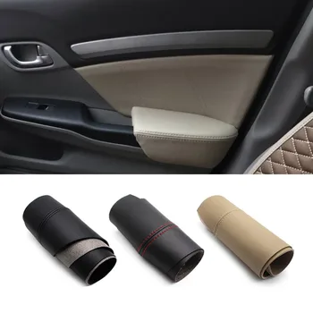 

For Honda Civic 9th Gen 2012 2013 2014 2015 Car Microfiber Leather Center / Door Armrest Panel Cover Trim