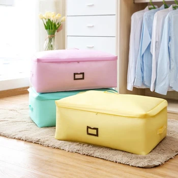 

Large Storage Bag Double Quilted Clothing Quilt Portable Clothes Finishing Bag Thicken Clothing Quilt Storage Bags