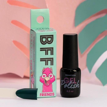 

Long lasting gel polish Best friends forever, color: green