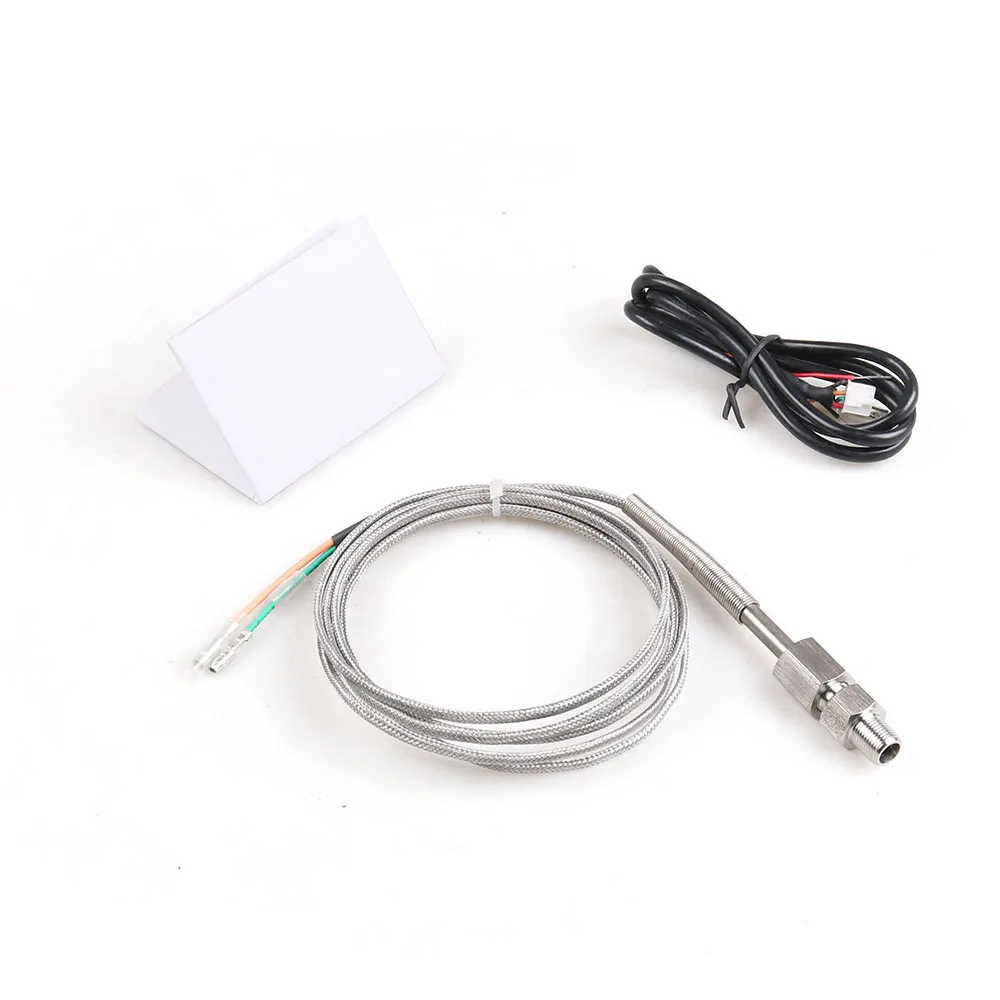 Digital Thermometer Digital Temperature Controller Car Gauge Exhaust Temperature Sensor Dynoracing 2" 52mm Exhaust Gas Temperature Gauge Digital Exhaust Gas Temp Gauge Blue Led EGT EXT Car Meter With Sensor