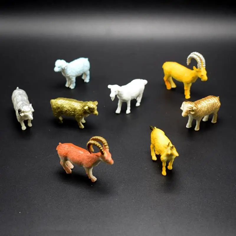 8 шт./лот прекрасная имитация овец из ПВХ на ферме модель разных видов фигурки игрушки для детей