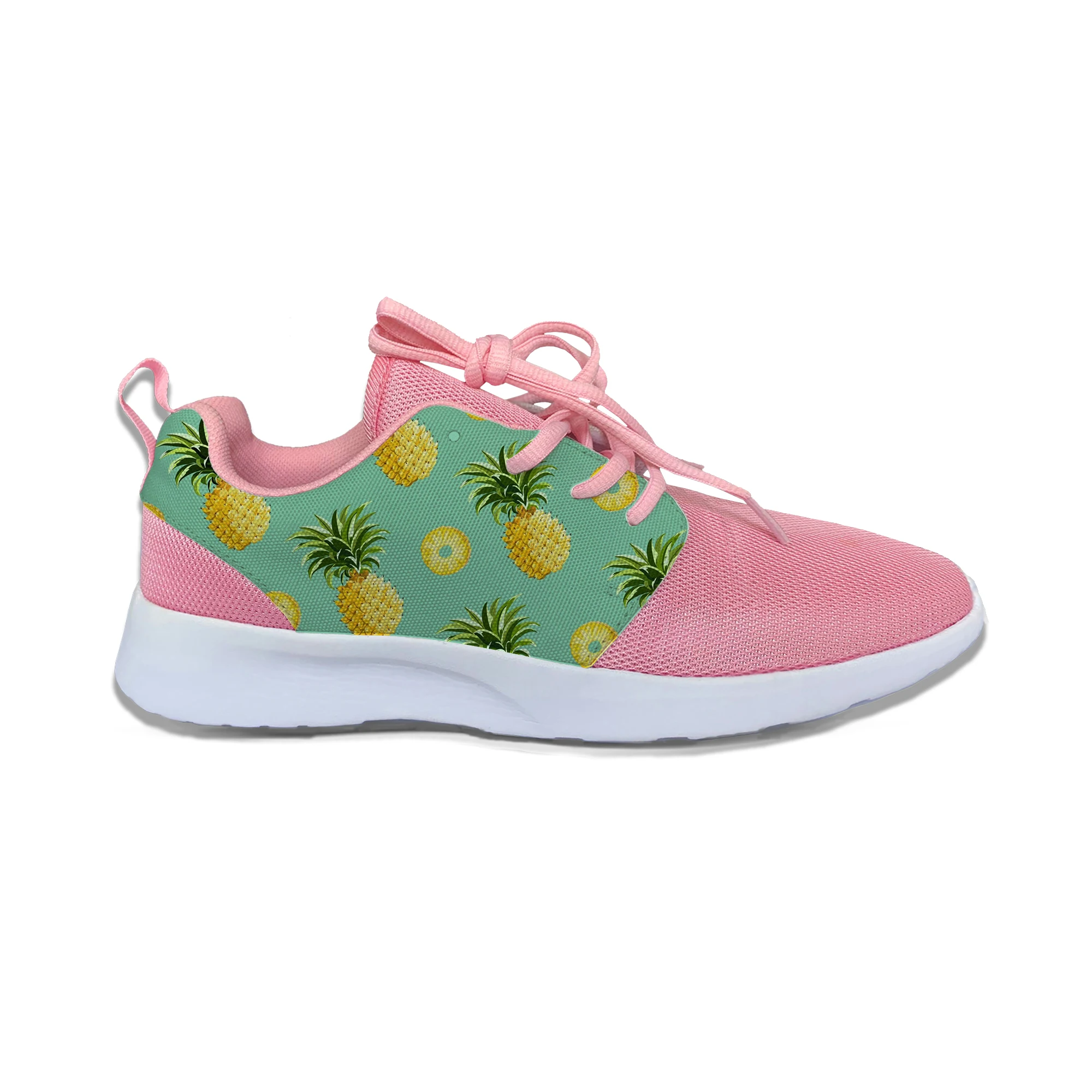 Pineapple3 Популярная новинка; Забавные милые детские спортивные кроссовки с рисунком ананаса; повседневные дышащие кроссовки с 3D принтом; подарок для мальчиков и девочек - Цвет: Pineapple3