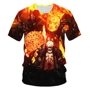 

Men's tshirt Naruto Summer Harajuku Cool Unisex kakashi Uchiha t shirt Japanese Anime Funny T-Shirt Male 3d Printed Streetwear