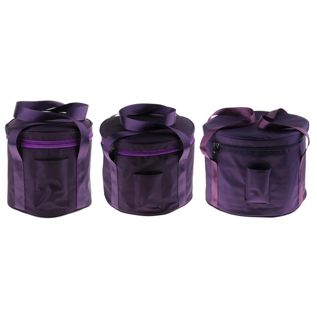 8/11/14inch Crystal Singing Bowl Carry Case Travelling Thicken Bag Purple