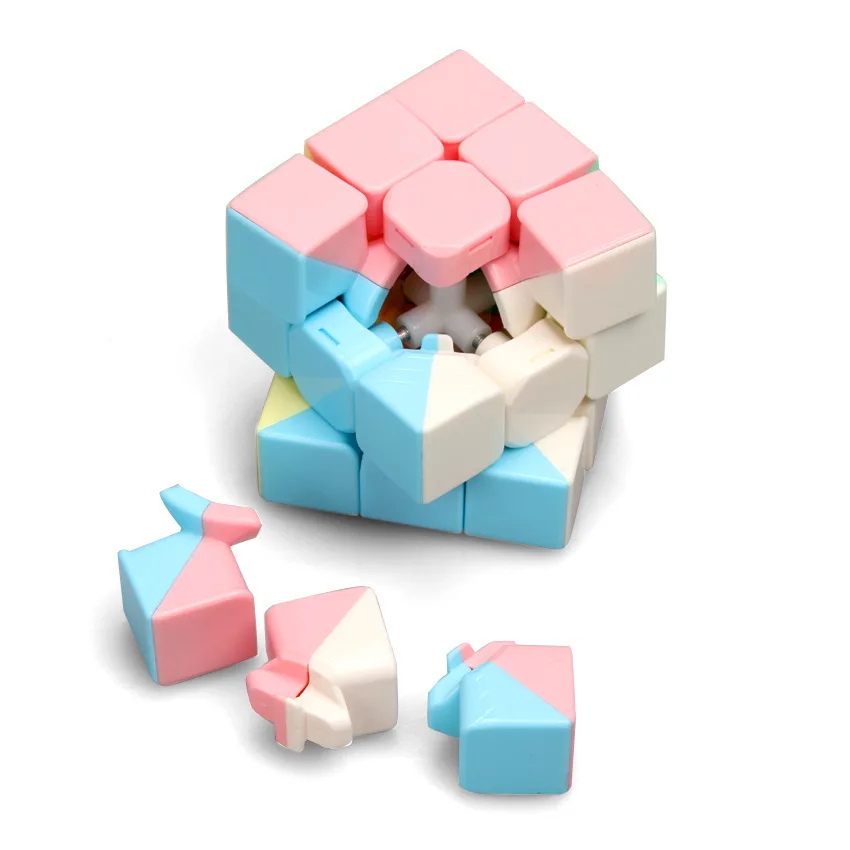 Красочные 3x3x3 куб 3 слоя магический куб профессиональный соревнование Cubo головоломка скоростной куб Развивающие игрушки для детей