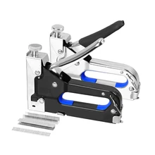 Ручной гвоздя ружье 3-в-1 степлер/U-гвоздь двери-гвоздь в виде буквы Т для ногтей 4X11 мм для ногтей с скобозабивной пистолет мебельная обивка степлер