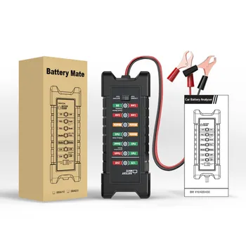 

12V-24V Car Battery Tester Multifunction Battery Test Pre-charge Inspection Charging Test Load Generator Test Brake Fluid Tester