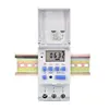 New type Din Rail 2 wire Weekly 7 Days Programmable Digital TIME SWITCH Relay Timer Control AC 220V 230V 12V 24V 48V 16A 6