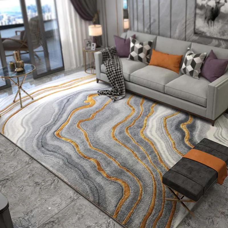 

American Lightweight and Luxurious Wind Living Room Carpet Modern Simple Nordic Tea Table Model Short HairHouseholdBedroomCarpet