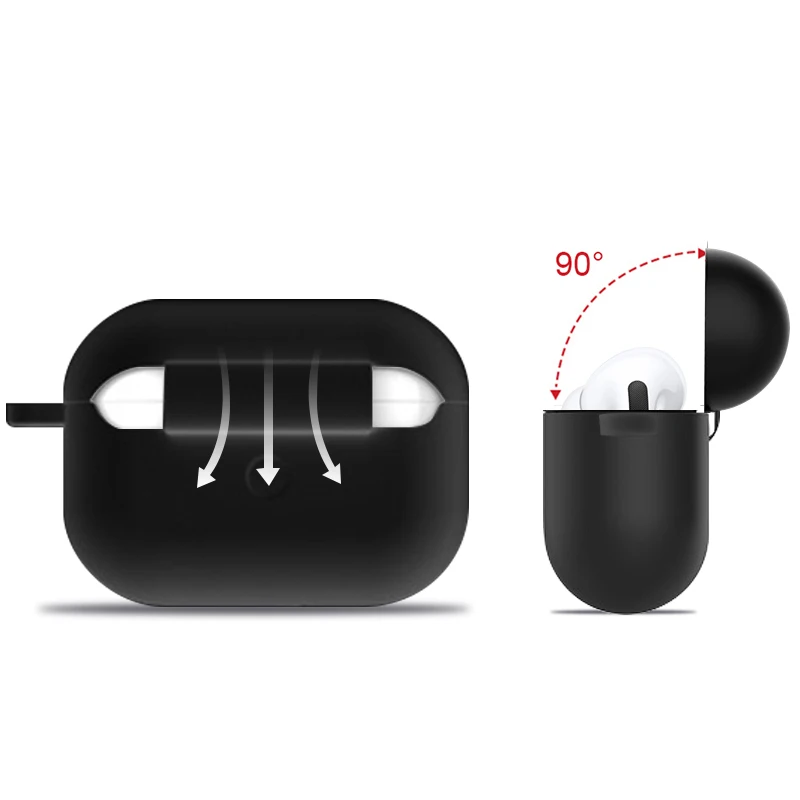 4 в 1 Аксессуары для AirPods Pro Чехол 2 роскошный защитный силиконовый чехол Air Pods Apple