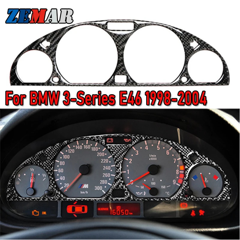 Carbon Fiber For Bmw E46 19982004 3series Car Dashboard Instrument