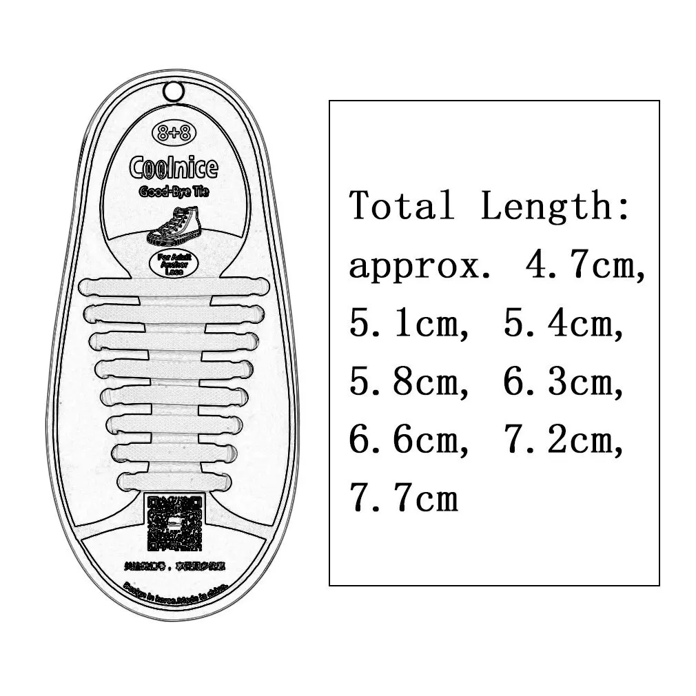 16Pc/Set Novelty Women Men Athletic Running No Tie Shoelaces Elastic Silicone Shoe Lace All Sneakers Fit Strap Worldwide sale