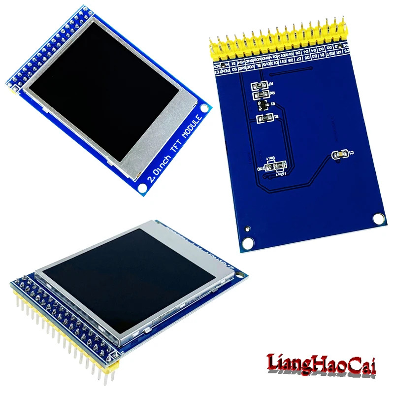 2.0 inch colorful display module PCB base board adapter TFT LCD screen panel No touch 34 pin ILI9225B design demo DIY | Электронные