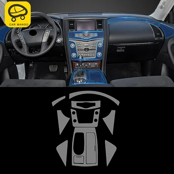 

CarManGo For Nissan Patrol Y62 Car Interior Protective Film Screen Protector Foils Trim High-strength TPU Sticker Accessories