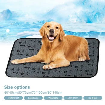 

Washable Dog Pet Diaper Mat Urine Absorbent Environment Protect Diaper Mat Waterproof Reusable Training Pad Dog Car Seat Cover